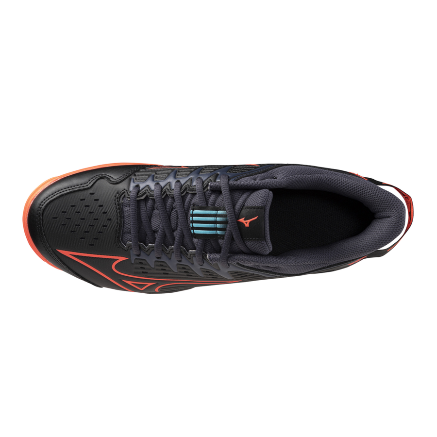Mizuno WAVE LYNX 2 Black/Neon Flame/Peacock Blue